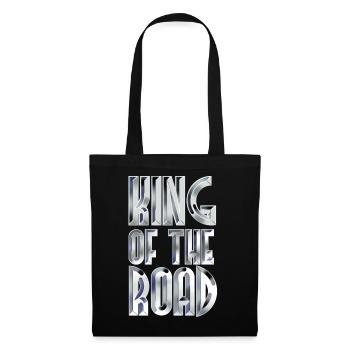 King Of The Road White Steel - Stoffbeutel - Schwarz - Vorne