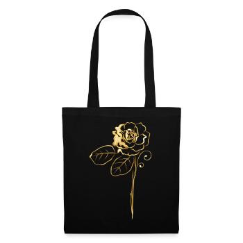 Rose in Gold - Tote Bag - black - Front