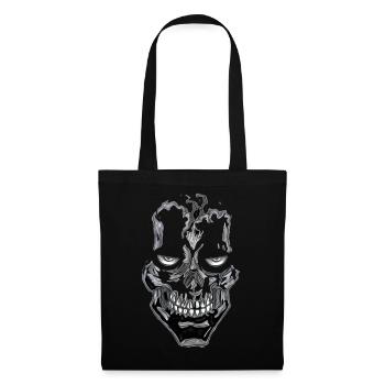 Skull Shine Gothic Skull - Tote Bag - black - Front