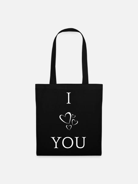 I Love You - Tote Bag - black