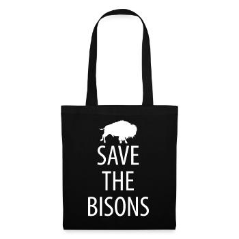 Bison Wisent - Tote Bag - black - Front
