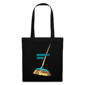 broom housemans friend | Broom - Tote Bag - black - Front