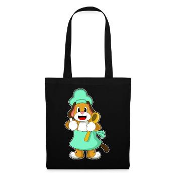 Dog Cooking Cooking Spoon Cooking - Tote Bag - black - Front