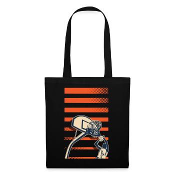 Basketball Basketballer - Stoffbeutel - Schwarz - Vorne