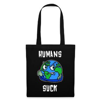 Umweltschäden Umweltschutz Mutter Erde Umwelt - Stoffbeutel - Schwarz - Vorne