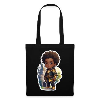 Full Moon Warrior Boys Design - Tote Bag - black - Front