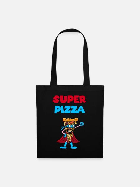 Tolle Pizza - Stoffbeutel - Schwarz