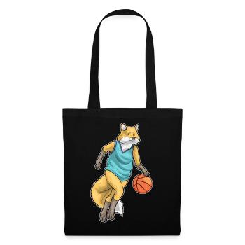 Fox Basketball Player Basketball - Tote Bag - black - Front