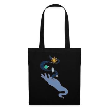 Universe in hand colour - Stoffbeutel - Schwarz - Vorne