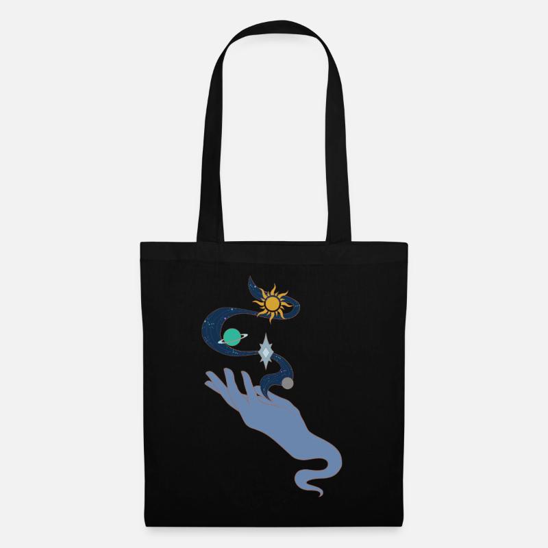 Universe in hand colour - Stoffbeutel - Schwarz