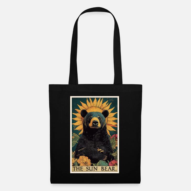 Sun Bear Malaienbär - Stoffbeutel - Schwarz