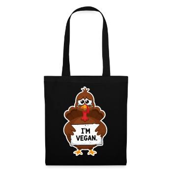 Vegan Turkey Thanksgiving - Tote Bag - black - Front