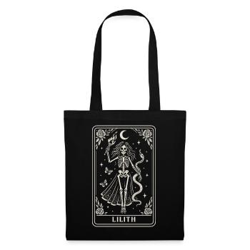 Lilith Skeleton Goddess Moonlight - Tote Bag - black - Front