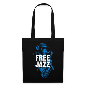 Blue Sax Free Jazz - Tote Bag - black - Front