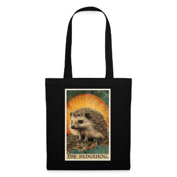 Igel - Stoffbeutel - Schwarz - Vorne