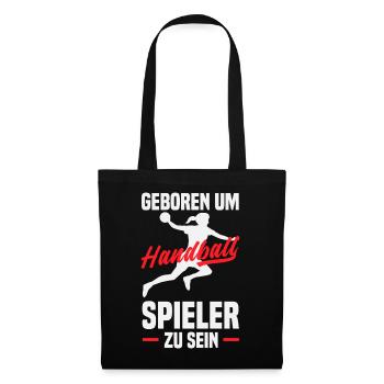 Handballspieler Handball Handballer Geschenke - Stoffbeutel - Schwarz - Vorne
