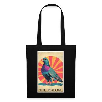 Pigeons Pigeon - Sac en tissu - noir - Devant