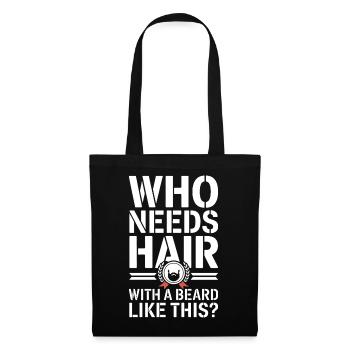 Who Needs Hair With A Beard Like This Bart Glatze - Tote Bag - black - Front