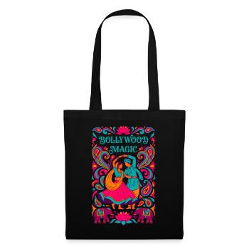 Bollywood Magic - Danse indienne ornée - Sac en tissu - noir - Devant