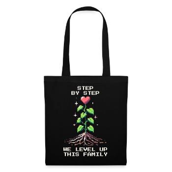 Étape par étape : Faire monter de niveau la famille | Patchwork - Sac en tissu - noir - Devant