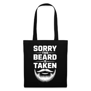 Beard Status: Taken - Tote Bag - black - Front