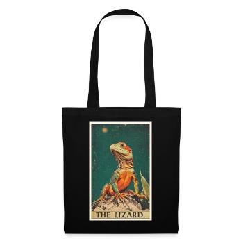 Lézard des lézards - Sac en tissu - noir - Devant