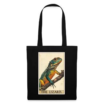 Lézard des lézards - Sac en tissu - noir - Devant