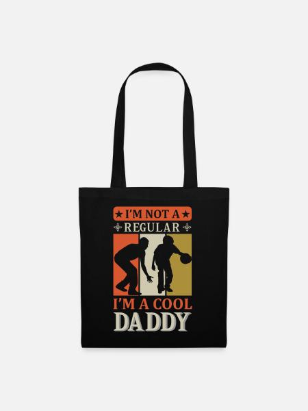 Cool Daddy lustiges Pappa-Shirt - Stoffbeutel - Schwarz