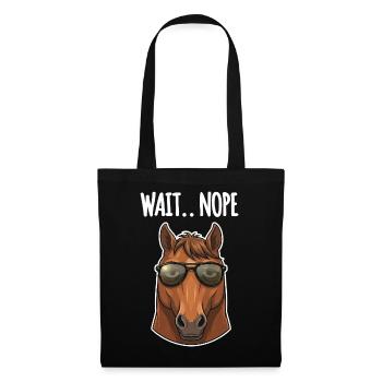 Funny Horse Sunglasses - Tote Bag - black - Front