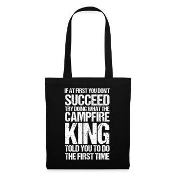 Camping Bonfire Camp Life Forest Camper - Stoffbeutel - Schwarz - Vorne
