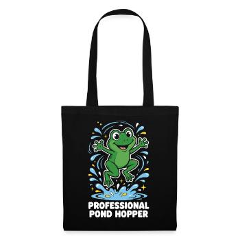 Professional Pond Hopper Frosch - Stoffbeutel - Schwarz - Vorne