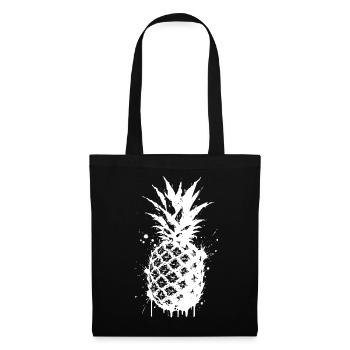 Splashed pineapple spray - Tote Bag - black - Front