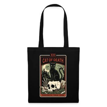 Katze Tarot - Stoffbeutel - Schwarz - Vorne