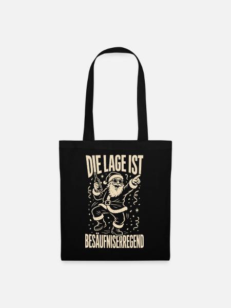 Die Lage ist besäufniserregend - Stoffbeutel - Schwarz
