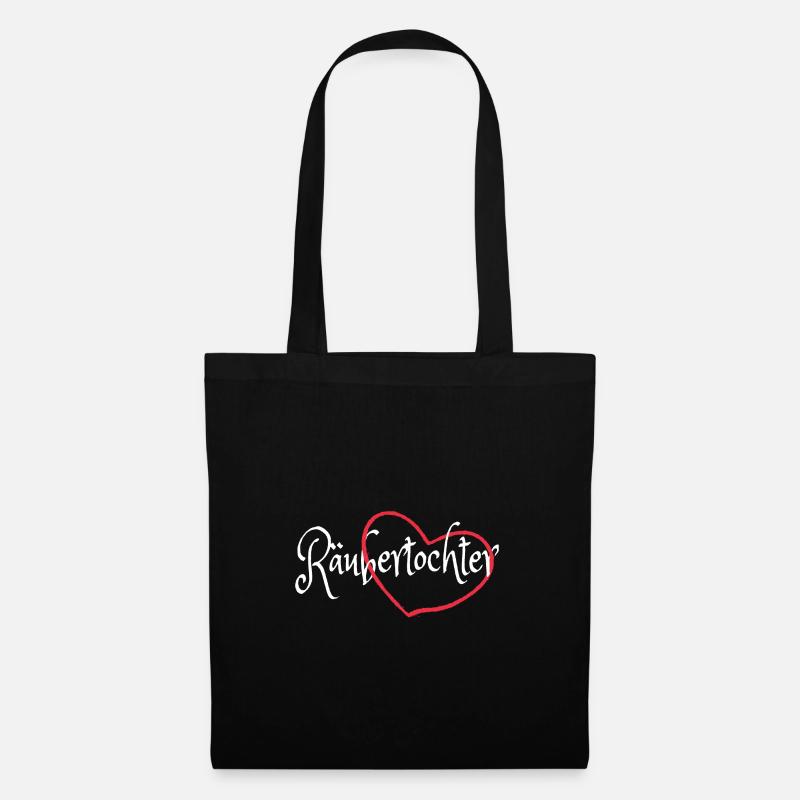Räubertochter - Stoffbeutel - Schwarz