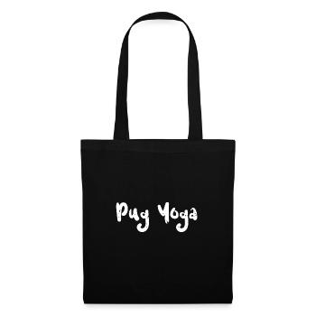 Pug Yoga - Workout - Stoffbeutel - Schwarz - Vorne