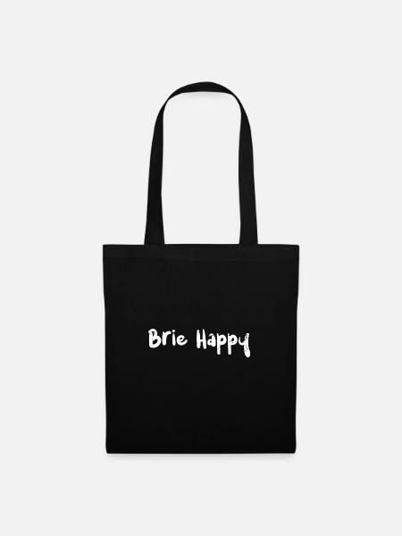 Brie Happy - Cheese - Stoffbeutel - Schwarz