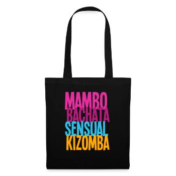 Mambo Bachata Kizomba Sensuelle - Chemises de nuit - Sac en tissu - noir - Devant