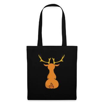 Christmas Christmas reindeer moose winter snow - Tote Bag - black - Front