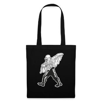 Dabbing Bigfoot in Halloween Ghost Costume - Stoffbeutel - Schwarz - Vorne