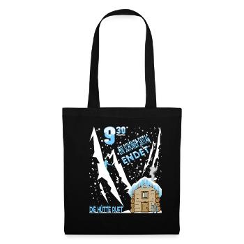 A nice day of skiing comes to an end the hut calls - Tote Bag - black - Front