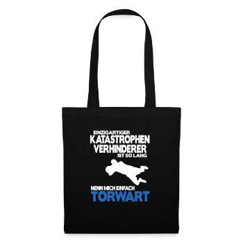 Fußball Torhüter Torwart Geburtstag Spruch Shirt - Stoffbeutel - Schwarz - Vorne