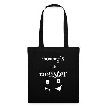 Le petit monstre de maman - Sac en tissu - noir - Devant
