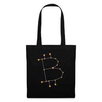 Zodiac sign Bitcoin BTC Gold - Tote Bag - black - Front