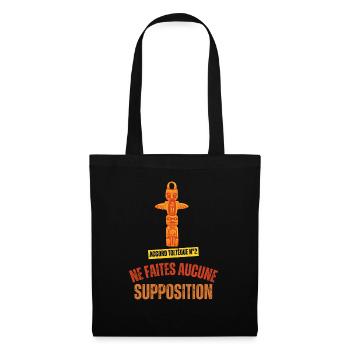 Les 4 accords Toltèques - Sac en tissu - noir - Devant