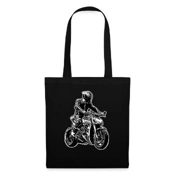 Motorcycle Lifestyle / Motorrad / Motorräder biker - Stoffbeutel - Schwarz - Vorne