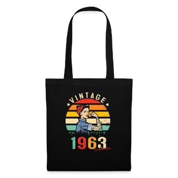1963 Vintage Édition limitée Cadeau Femmes - Sac en tissu - noir - Devant