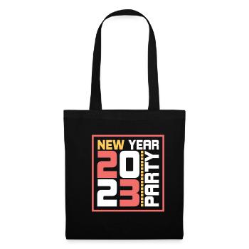 Joyeux Nouvel An 2023 Réveillon du Nouvel An Noël - Sac en tissu - noir - Devant