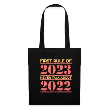 Joyeux Nouvel An 2023 Réveillon du Nouvel An Noël - Sac en tissu - noir - Devant