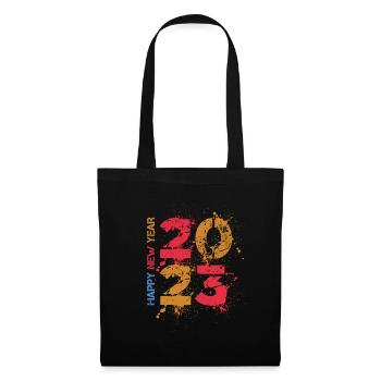 Joyeux Nouvel An 2023 Réveillon du Nouvel An Noël - Sac en tissu - noir - Devant